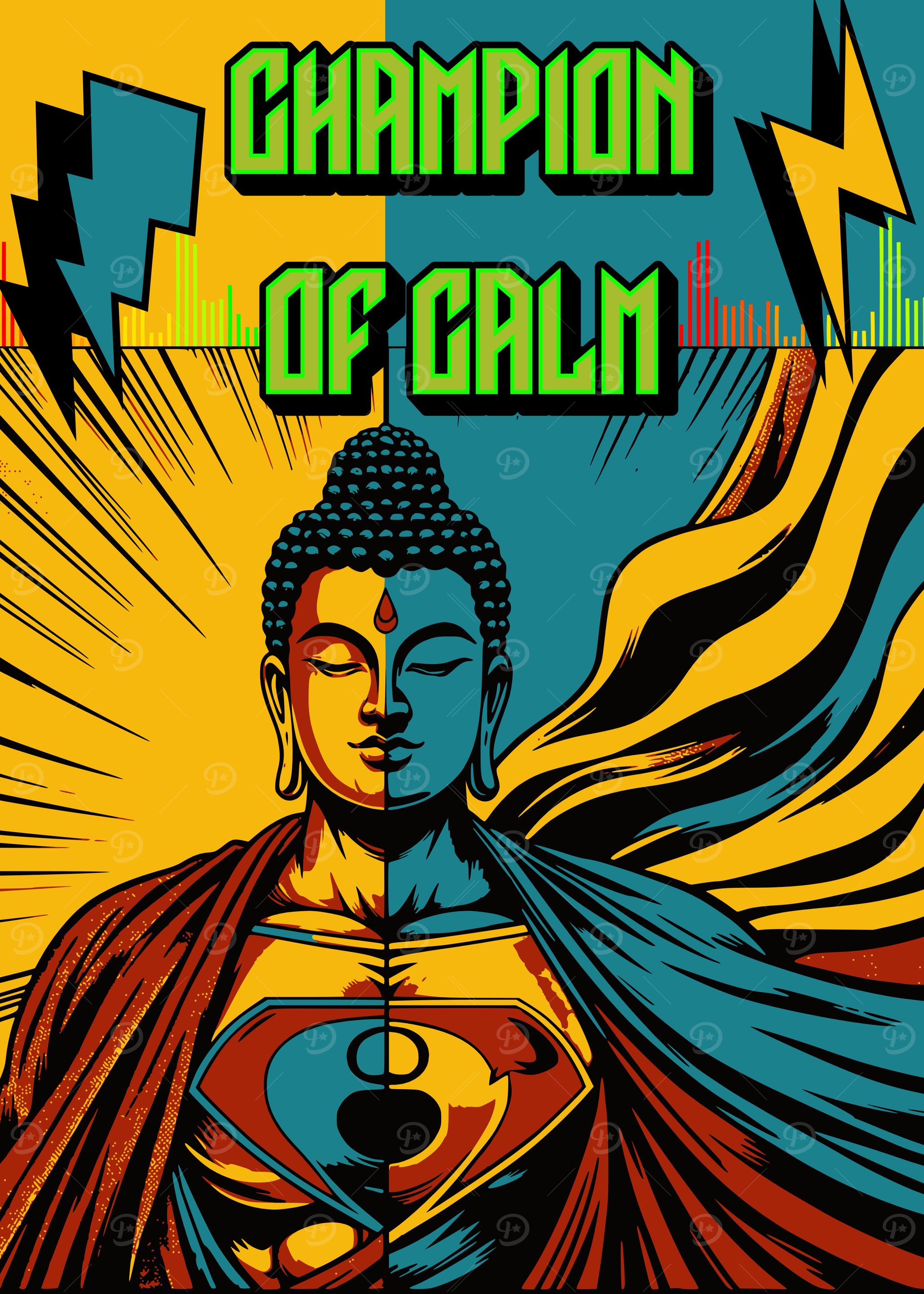 champion of calm Buddha