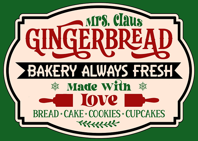 Gingerbread Bakery Sign
