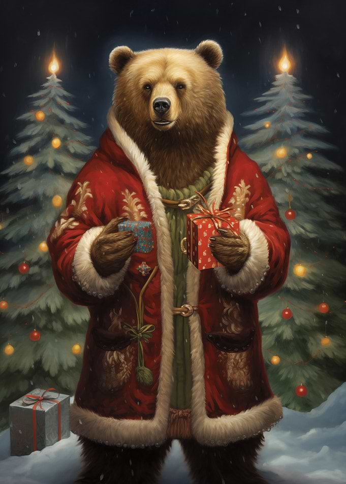 Bear Gift Xmas