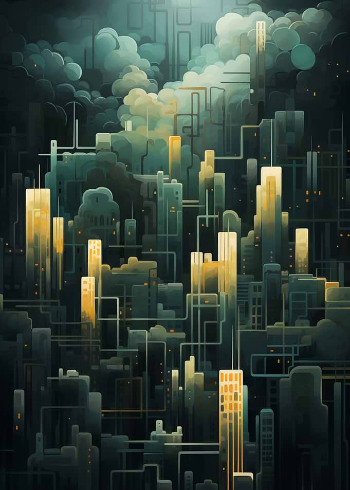 Abstract Skylines Urban