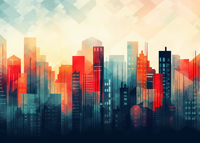 Abstract Skylines Urban