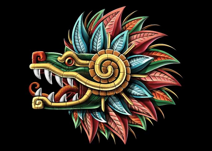 Aztec God Quetzalcoatl