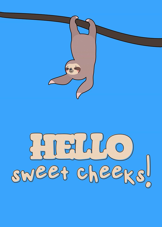 Funny Sloth Bathroom Humor
