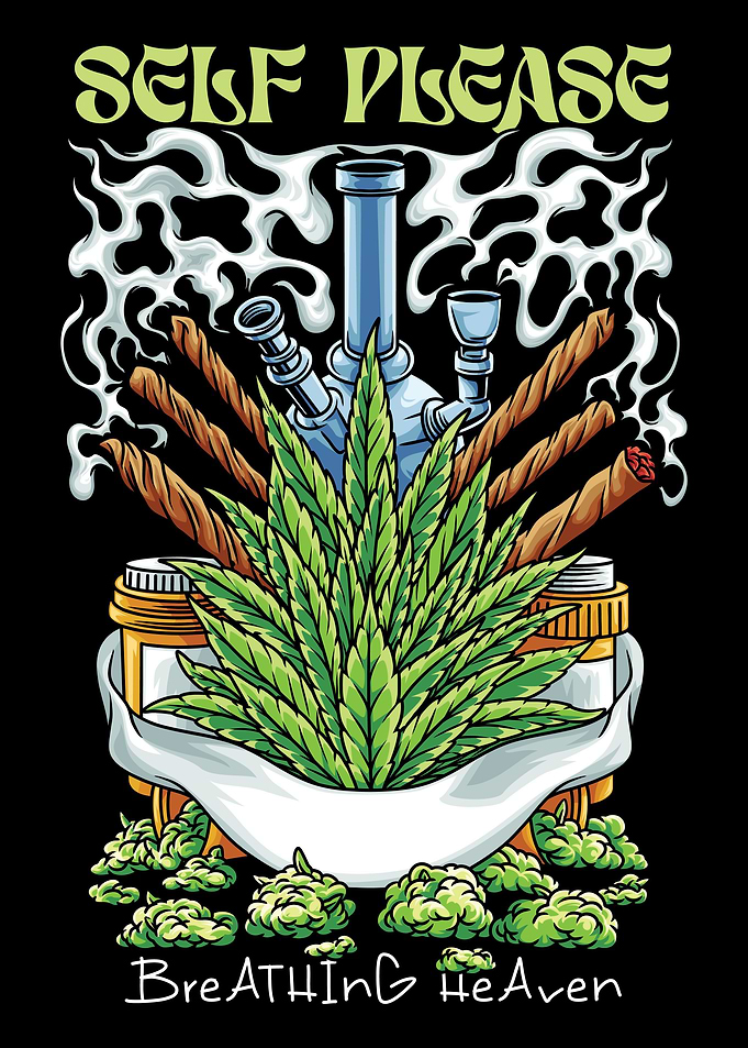 Weeds Bong Text
