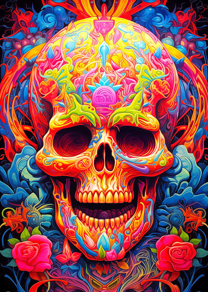 Psychedelic Skull 7
