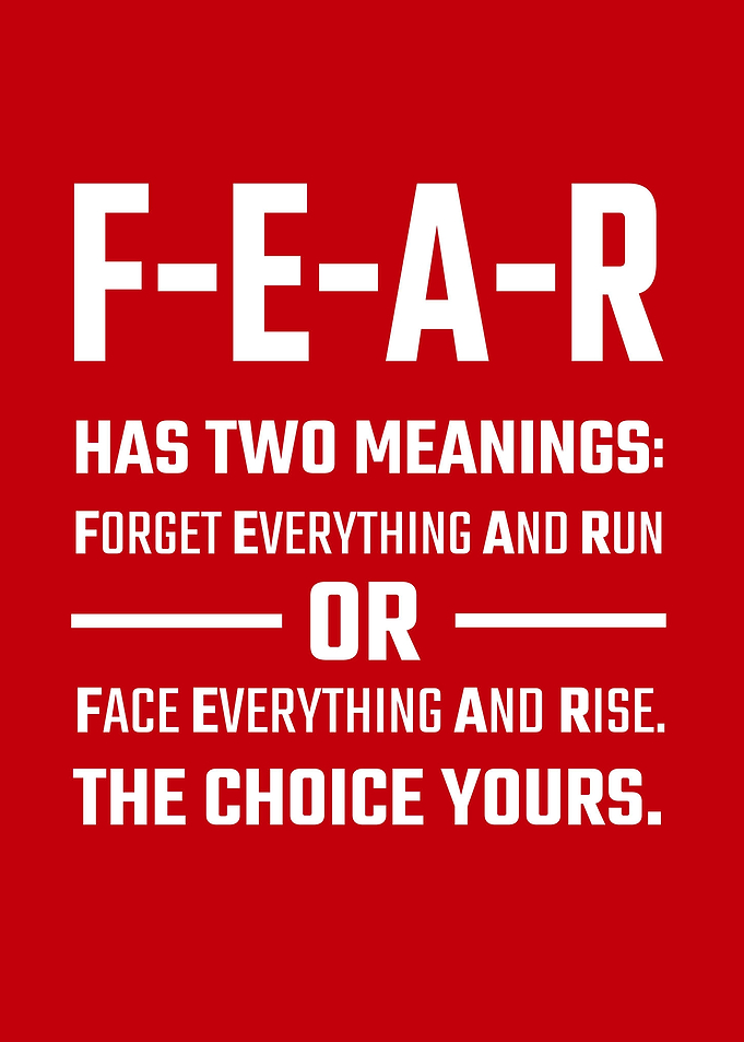 fear has two meanings