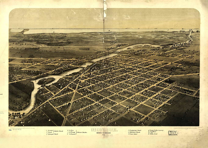 Monroe Michigan 1866