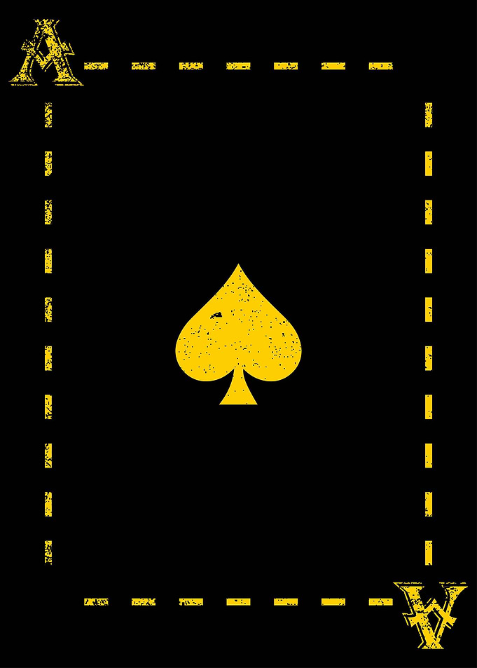 Ace Of Spades Golden Cards