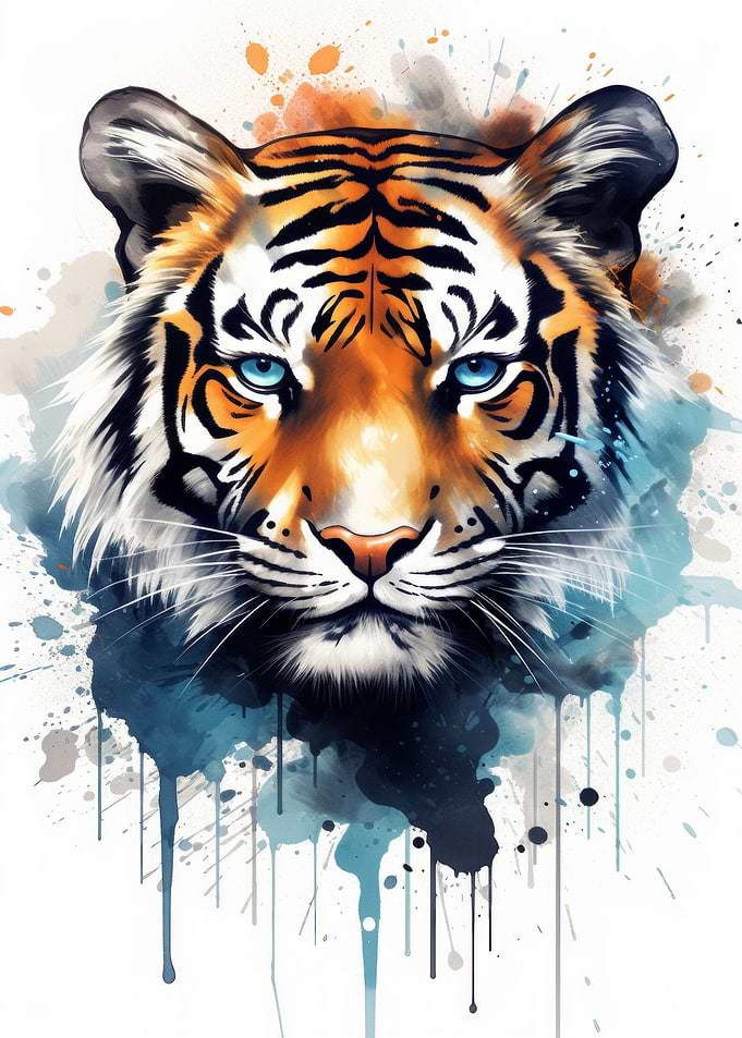 Tiger Watercolor