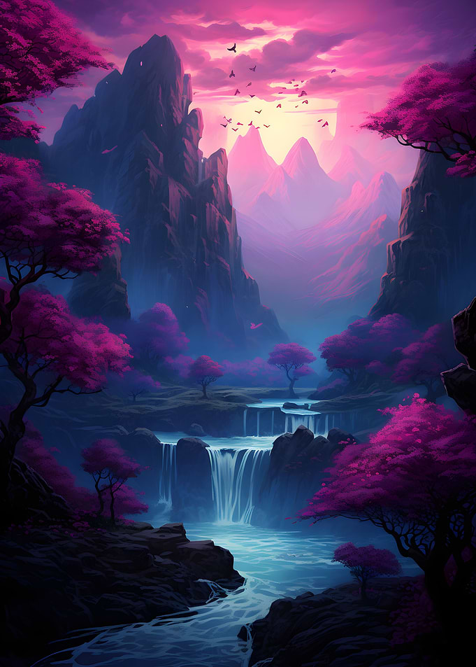 Cherry Blossom Sunset