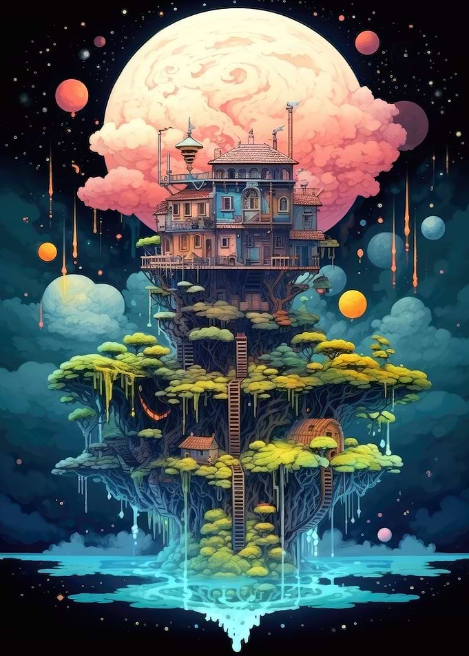 Surreal House on the top