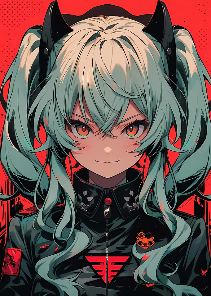 Anchovy Anime Girl Waifu