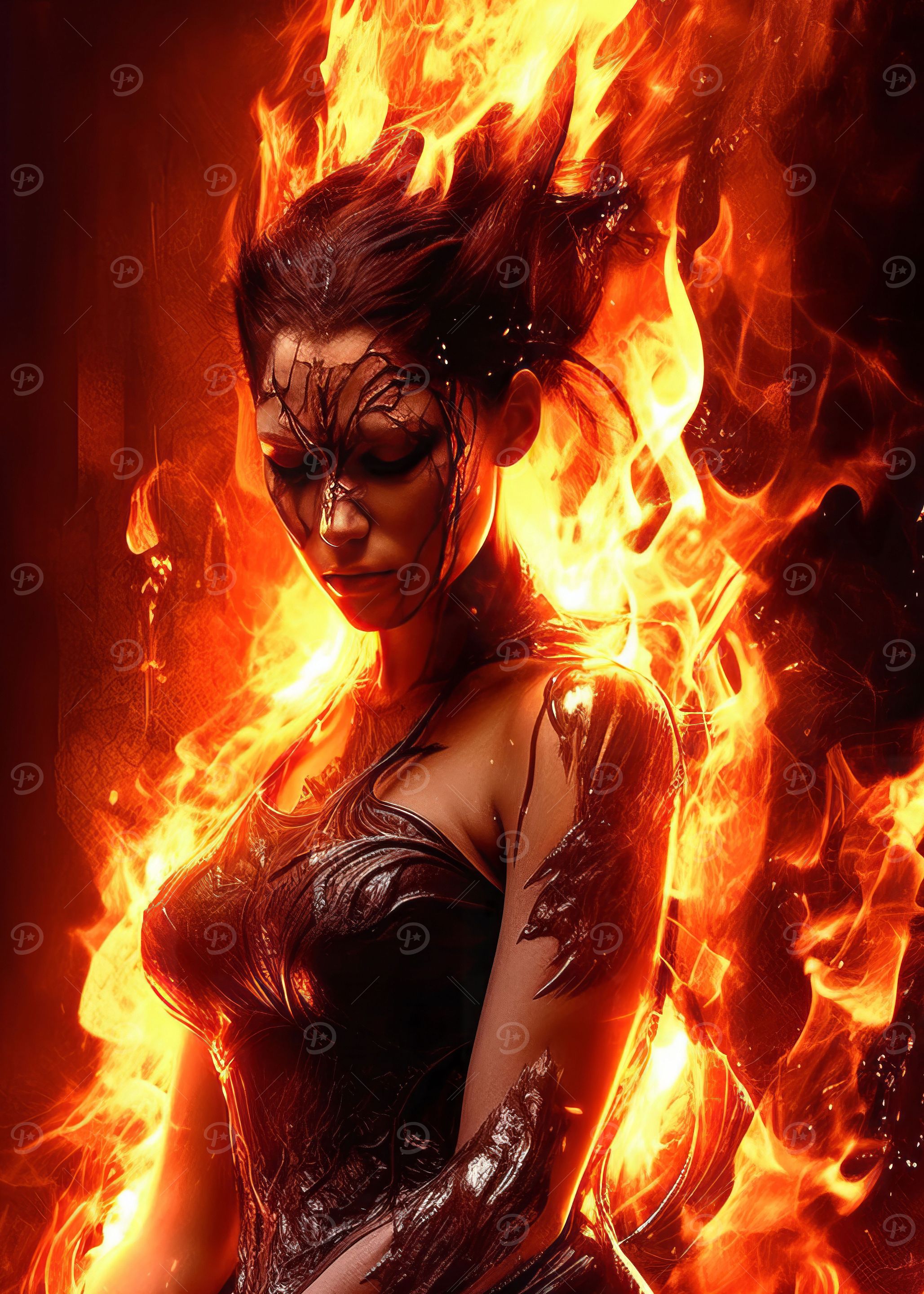 Woman fire