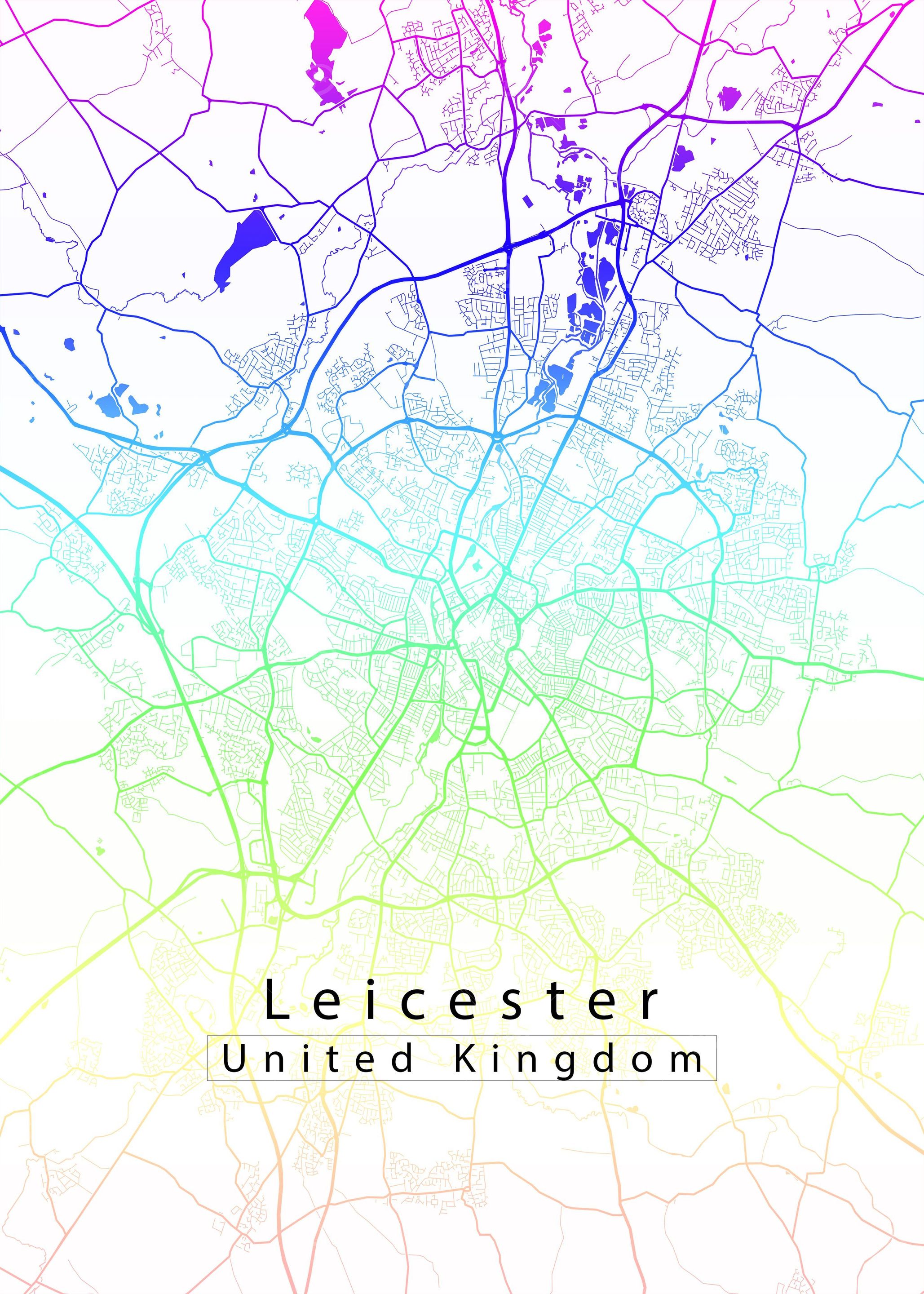 Leicester City Map