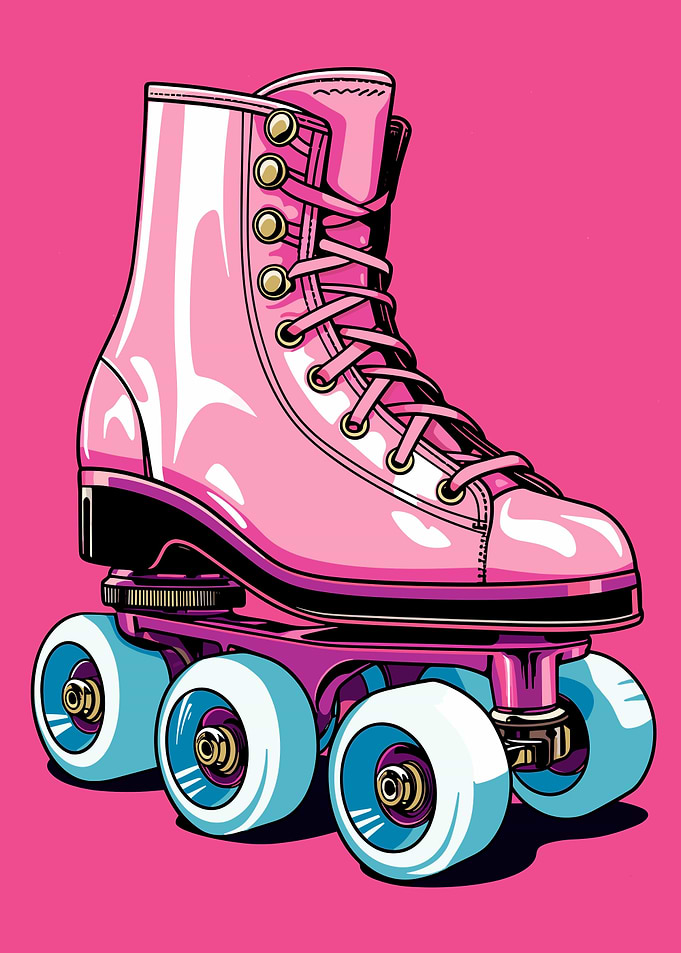Pink Roller Skates