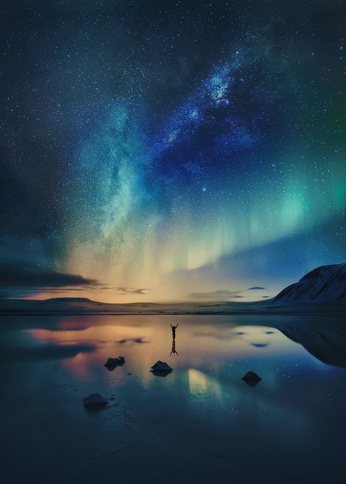 Colorful epic night