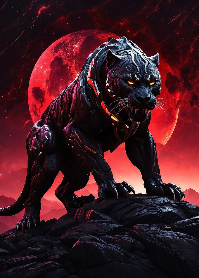 angry panther