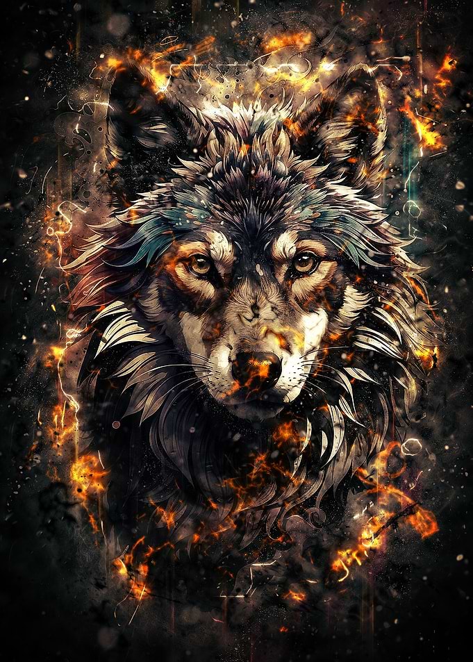 Night wolf