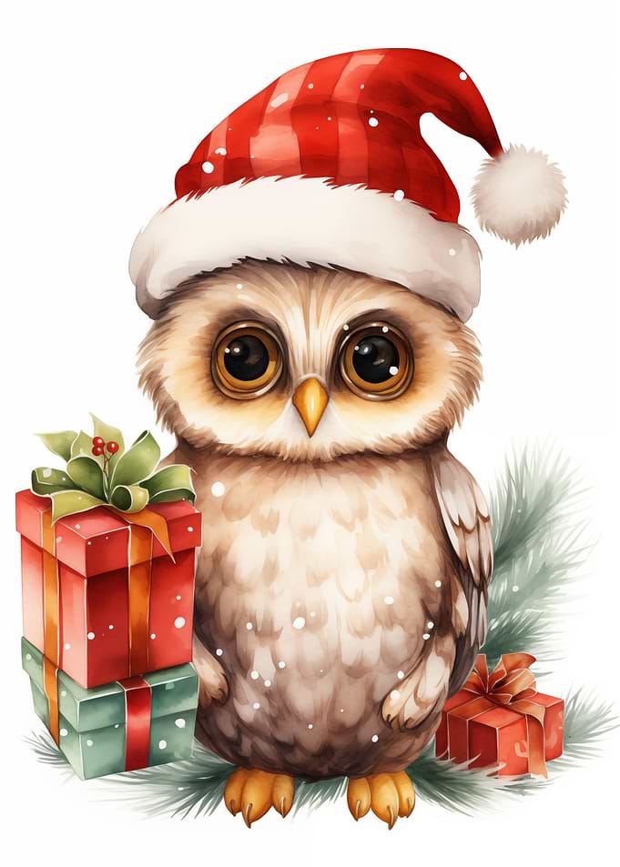 Jolly Xmas Owl