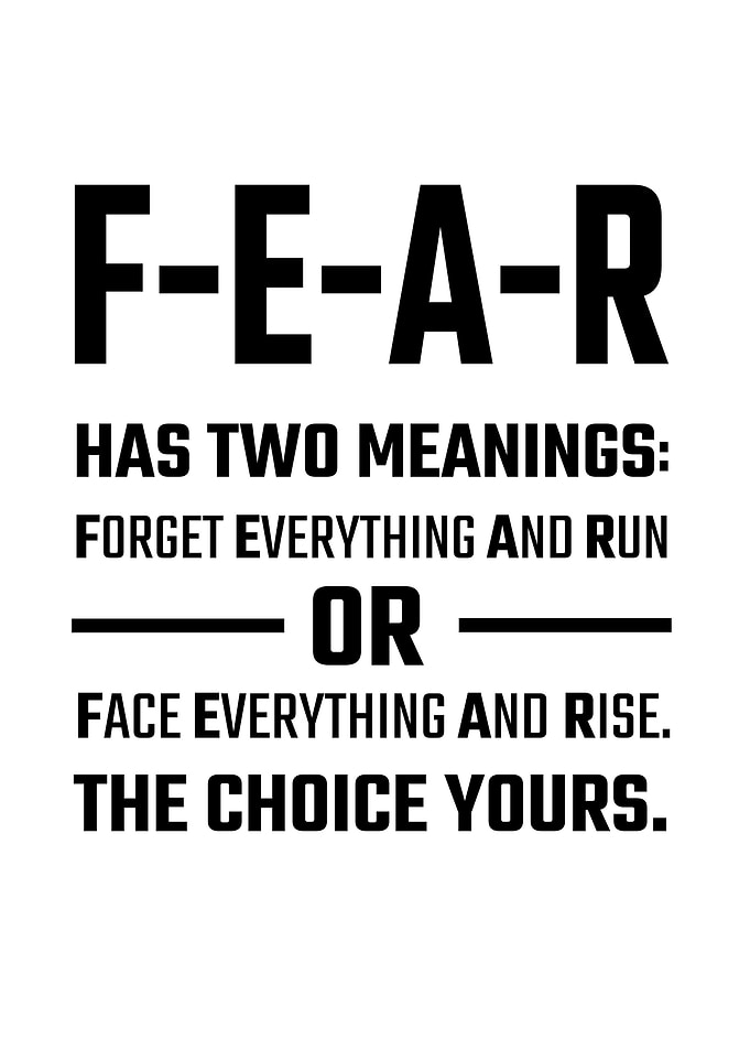 fear has two meanings