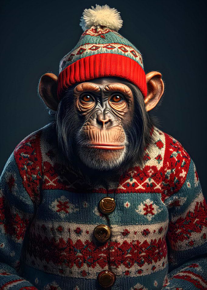 Cheerful Chimpmas