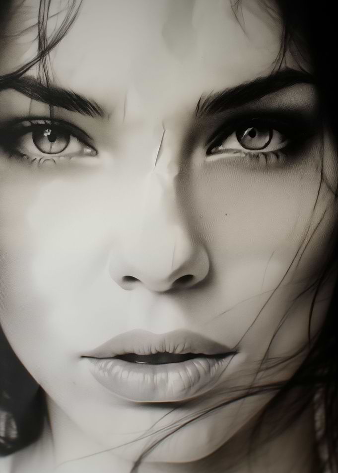 The woman in the magazine