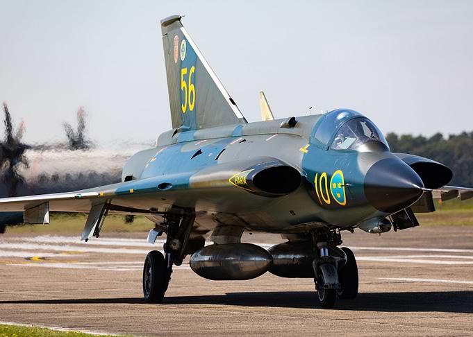 Draken plane fighterjet