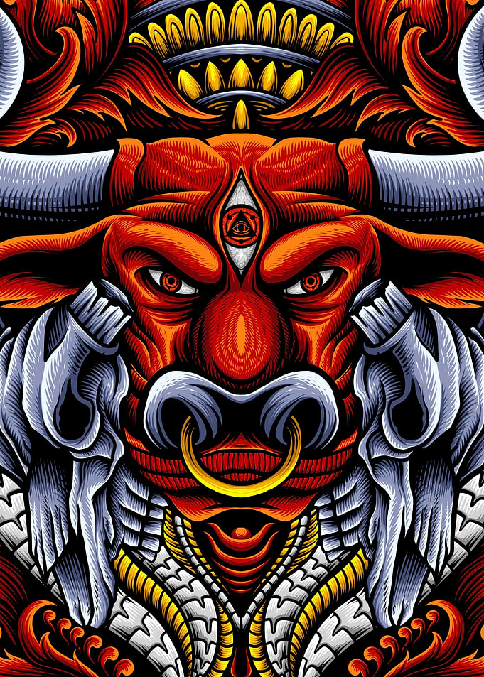 red bull head