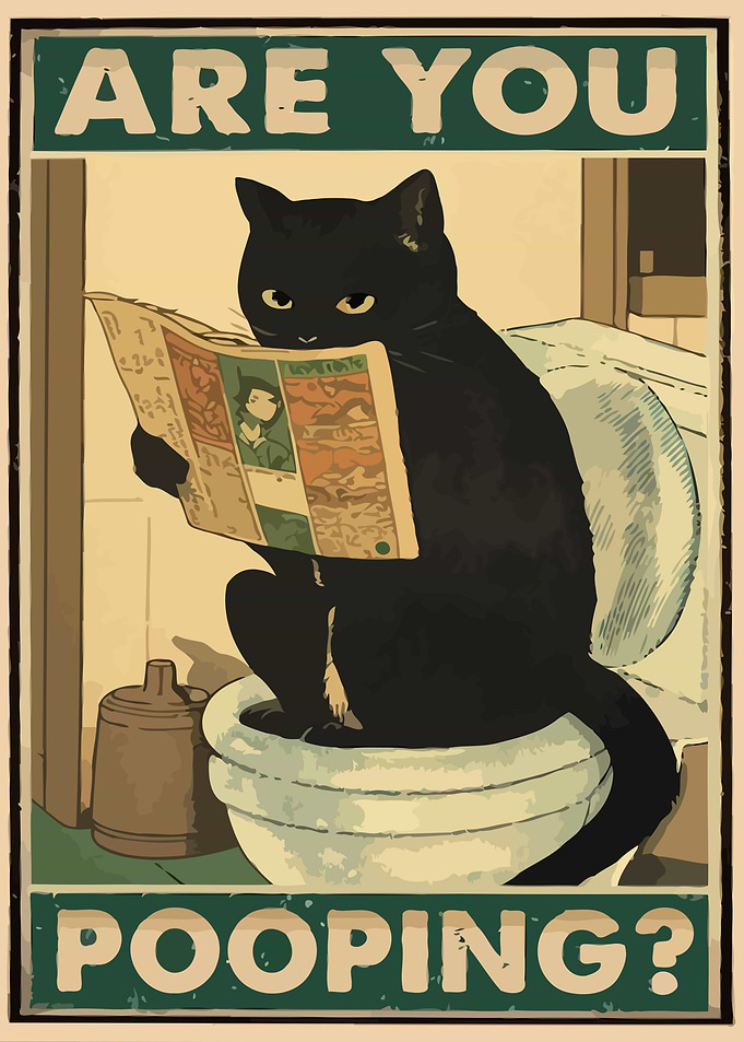Are You Pooping Funny Cat