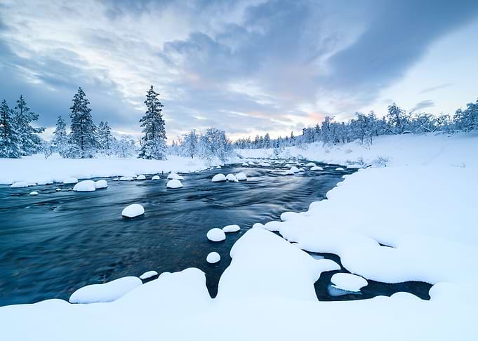 Winter on iceland