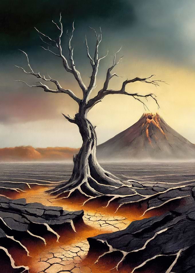 Spooky dead tree