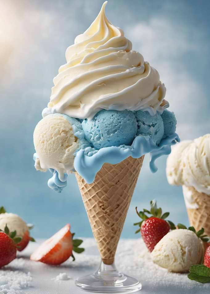 Vanilla blue ice
