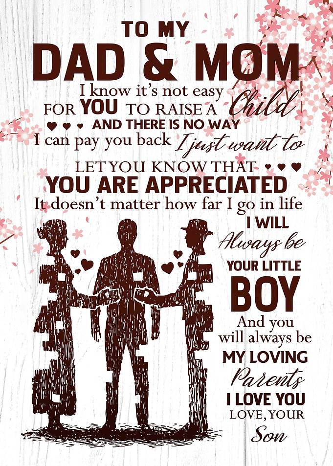 To My Dad And Mom From Son
