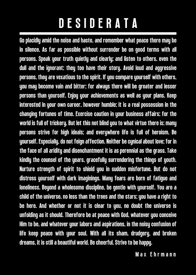 Desiderata