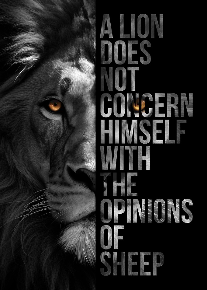 Lion Motivational Nature