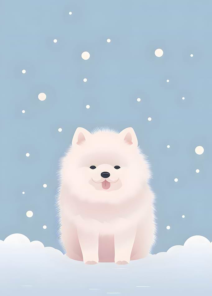 Puppy in the snow