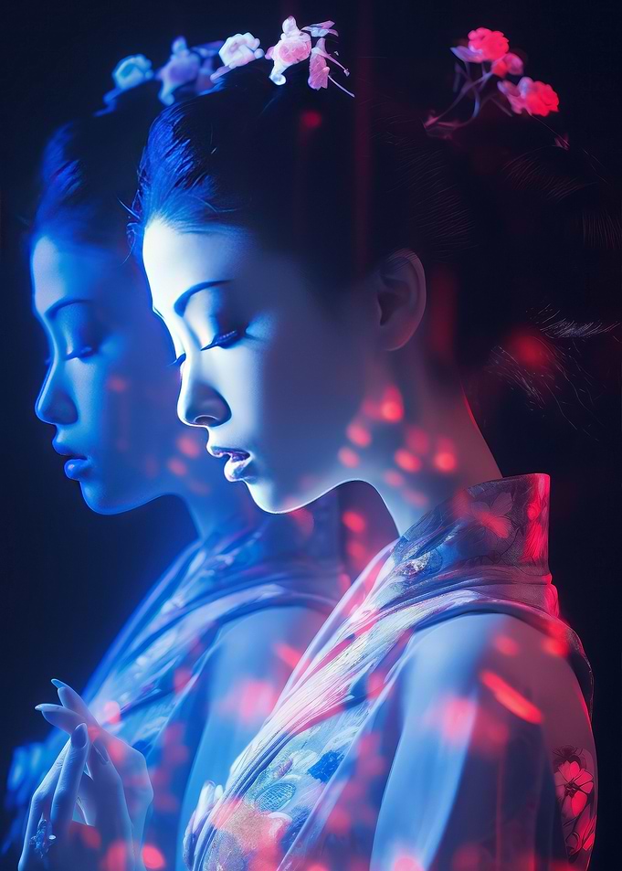 Geisha hologram