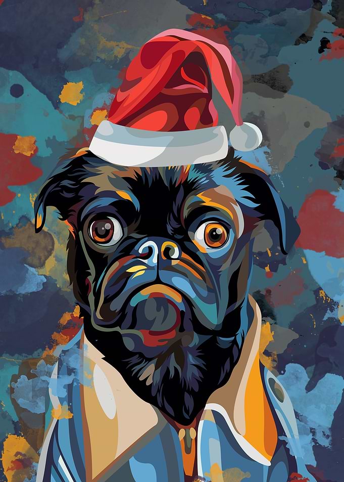 Christmas dog