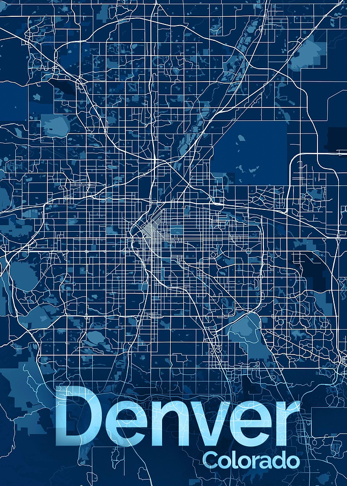 Denver City Street Map