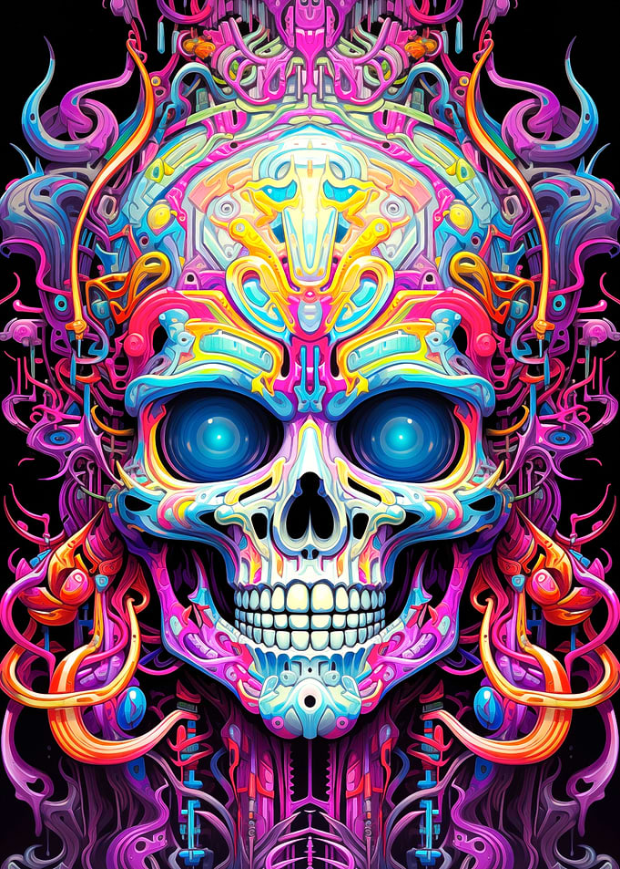 Psychedelic Skull 5
