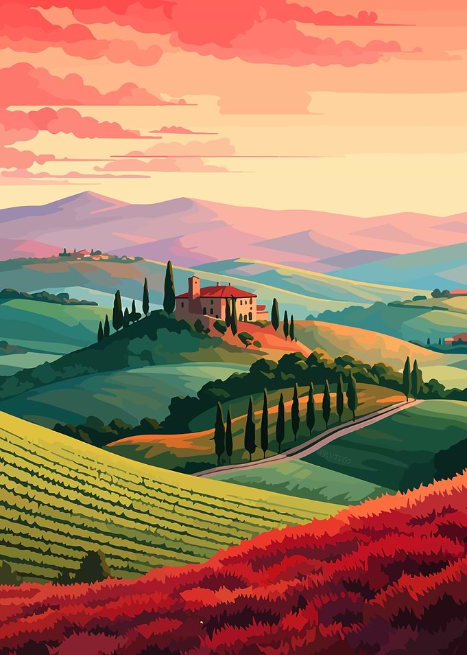 Tuscany Italy Afternoon