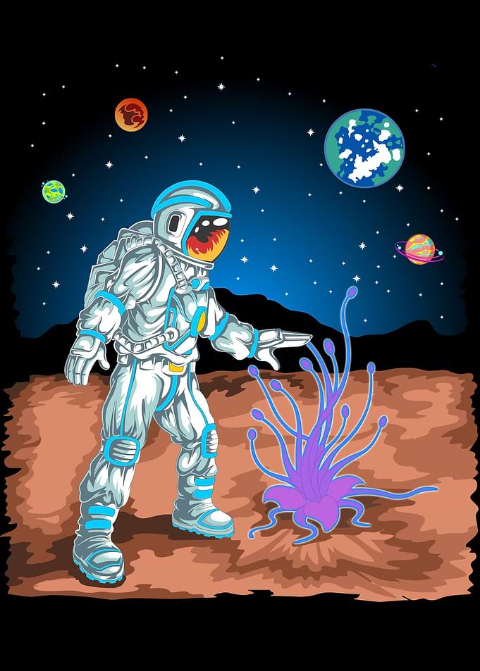 astronaut on mars