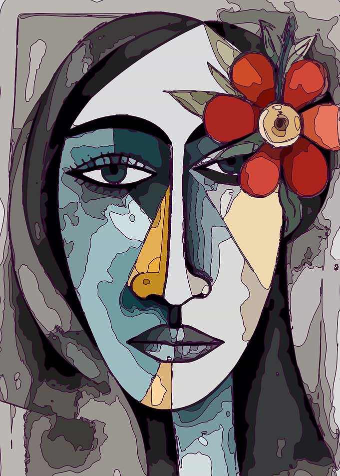Geometric Woman Face 2