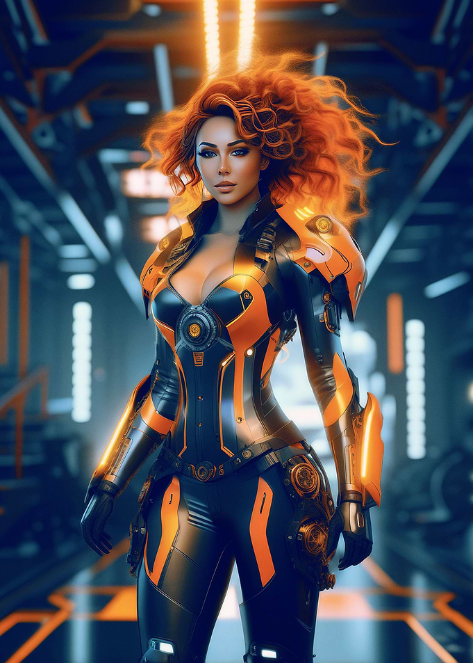 cyber punk girl
