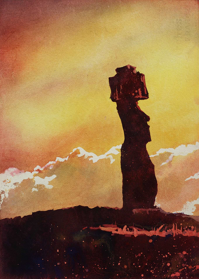 Moai statue Easter Island