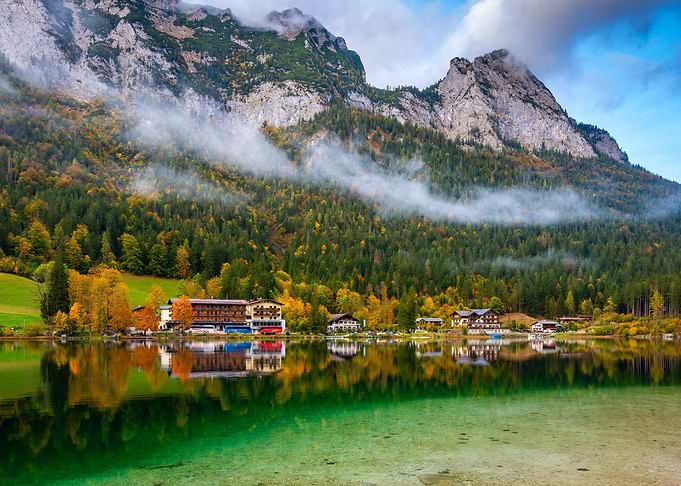 Lake Hintersee in Bavaria