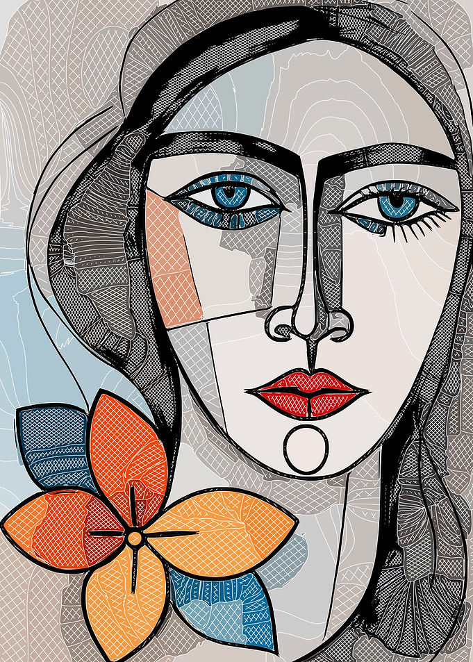 Geometric Woman Face 3