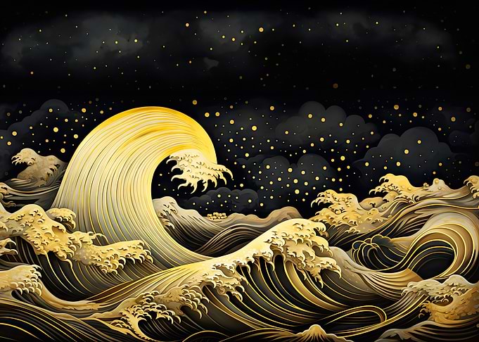 Kanagawa Gold and black