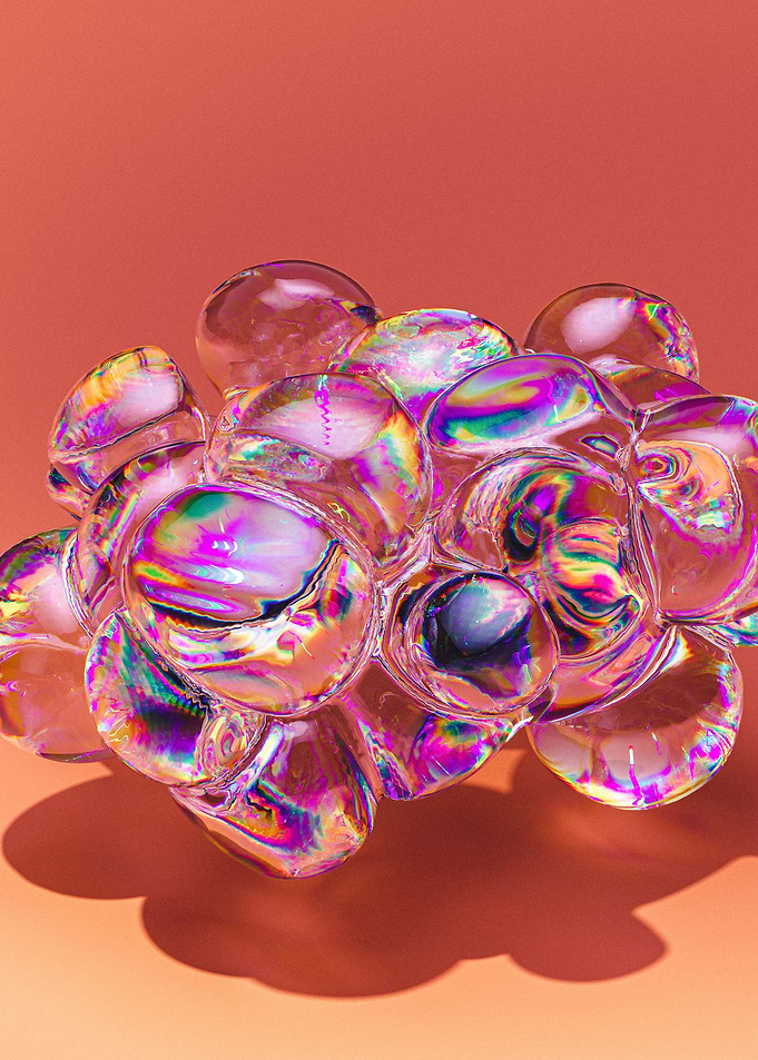 Crystal Bubble Orange In