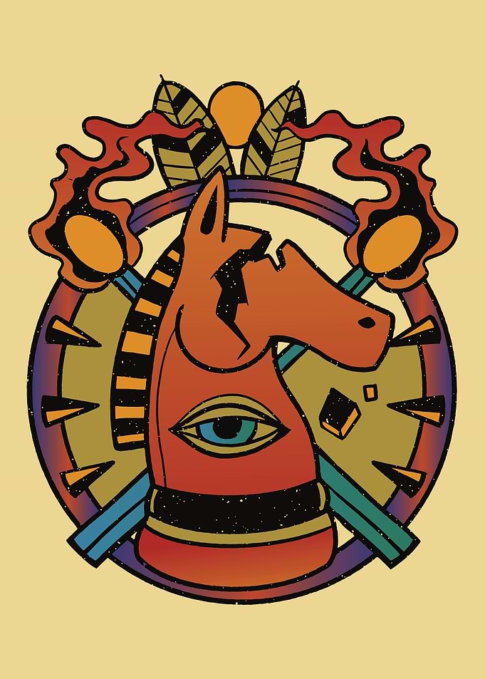 Chess Horse Tattoo